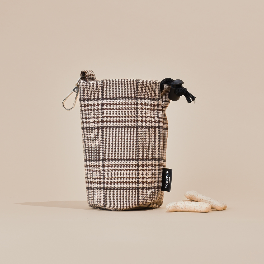 Pochette à friandises imperméable Pup Plaid Cocopup