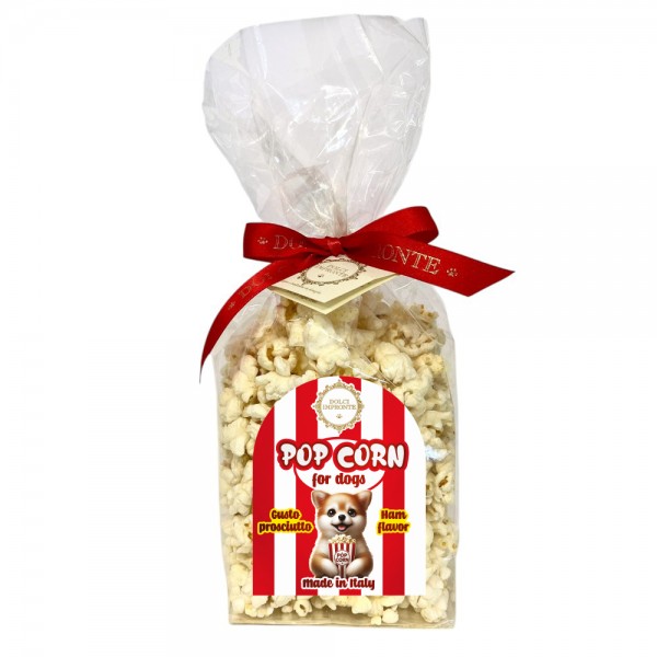 Popcorn pour chien Dolci Impronte au jambon sans sel 40g