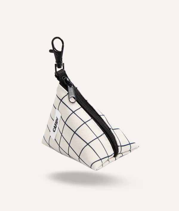 Distributeur de sacs Cafide beige à carreaux PET recyclé