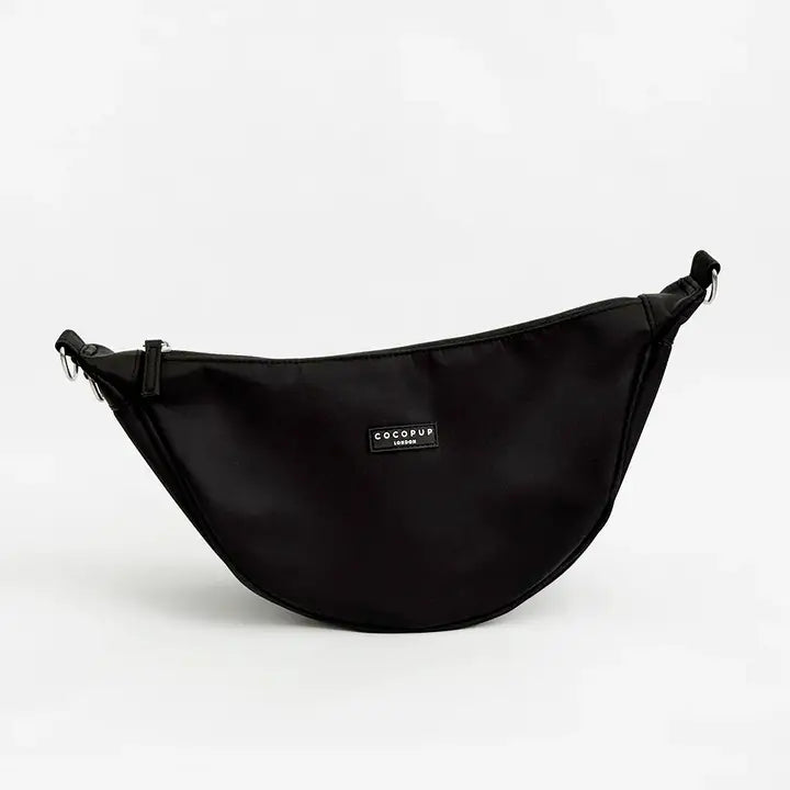 Sac de promenade pour chien bandoulière forme croissant CocoPup London – CocoPup London – DOG DéliCAT