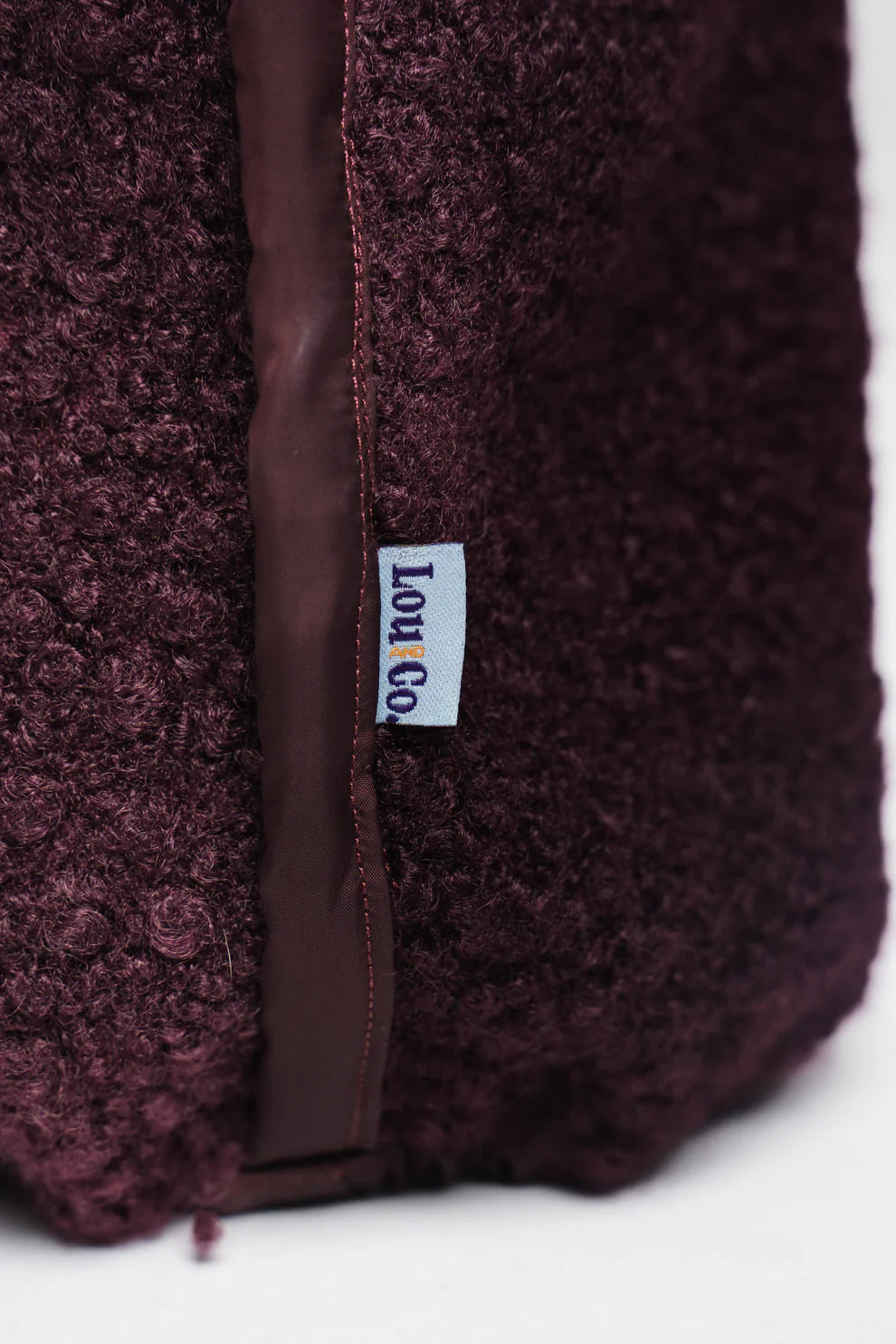 snood teddy bordeaux Lou & Co – protection oreilles