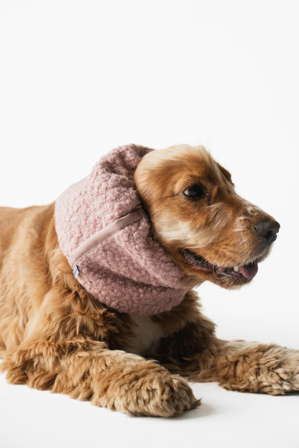 snood bouclé rose Lou & Co – doux et imperméable