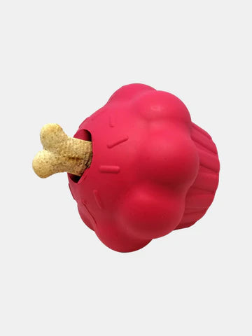 Jouet résistant pour chien Cupcake rose - distributeur de friandises