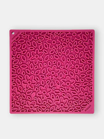 Tapis de Léchage Flower Rose SodaPup - Accessoire d'enrichissement pour chien et chat stimulant mentalement.