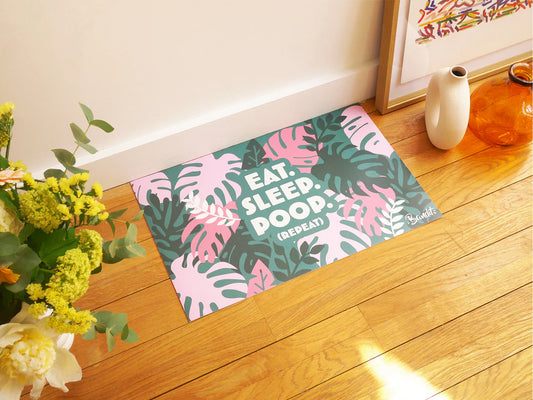 Tapis de gamelle eat, sleep, poop de la marque BANDIT