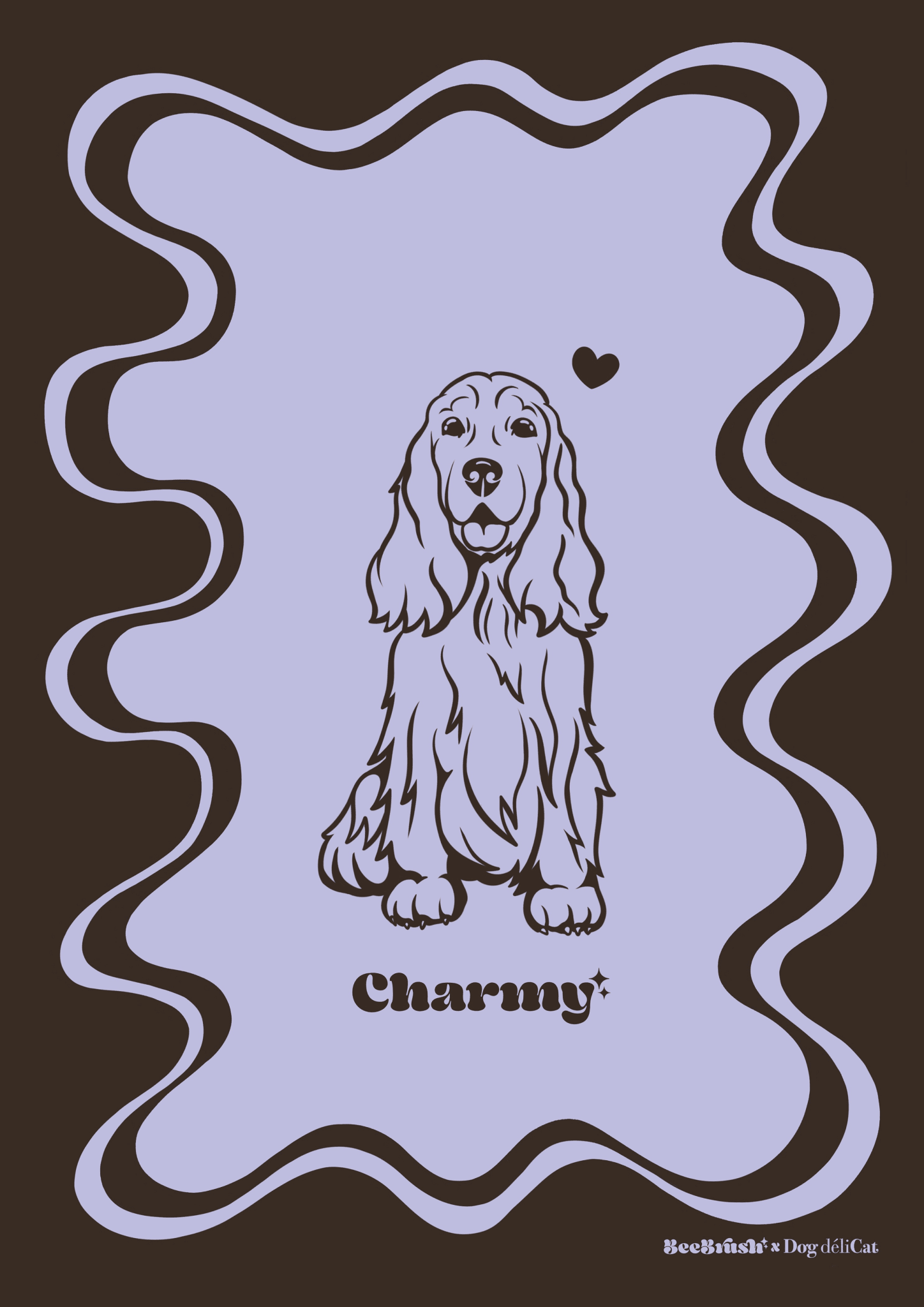 Affiche cocker anglais A4 – Charmy – BeeBrush (BeePop) - BeeBrush - DOG DéliCAT