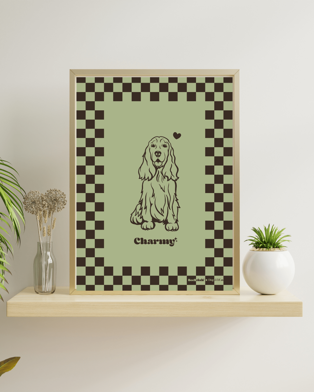 Affiche cocker anglais A4 – Charmy – BeeBrush (BeePop) - BeeBrush - DOG DéliCAT