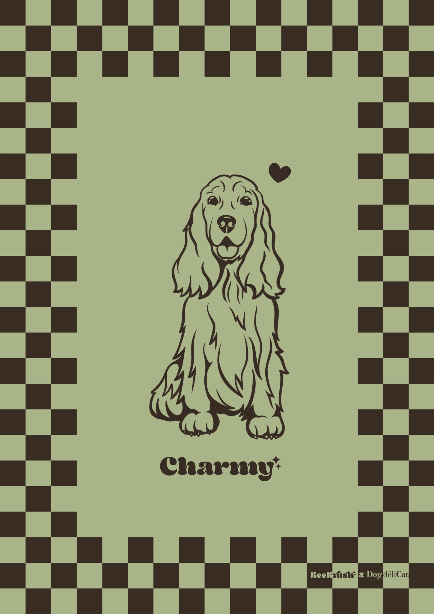 Affiche cocker anglais A4 – Charmy – BeeBrush (BeePop) - BeeBrush - DOG DéliCAT