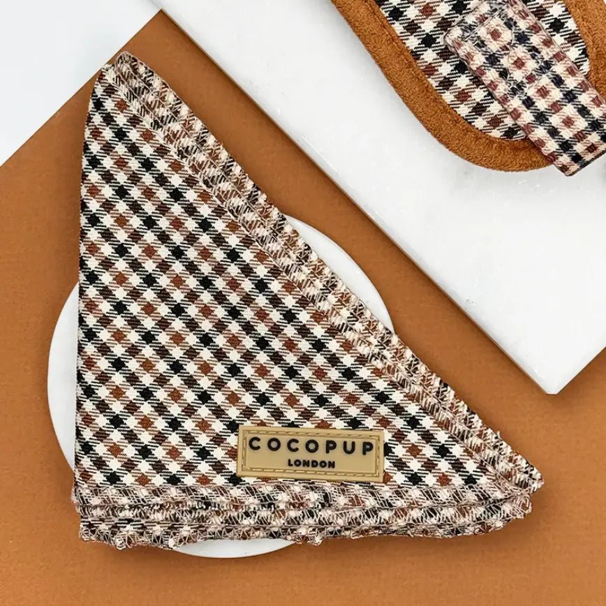 Bandana pour chien élégant Heritage Check - Cocopup London - DOG DéliCAT