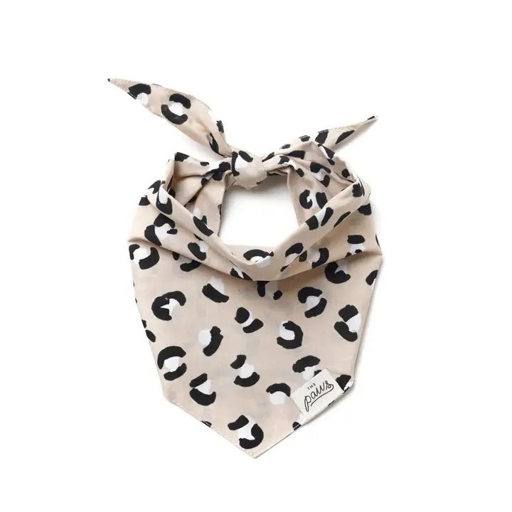 Bandana pour chien en coton – Motif Léopard chic - The Paws - DOG DéliCAT