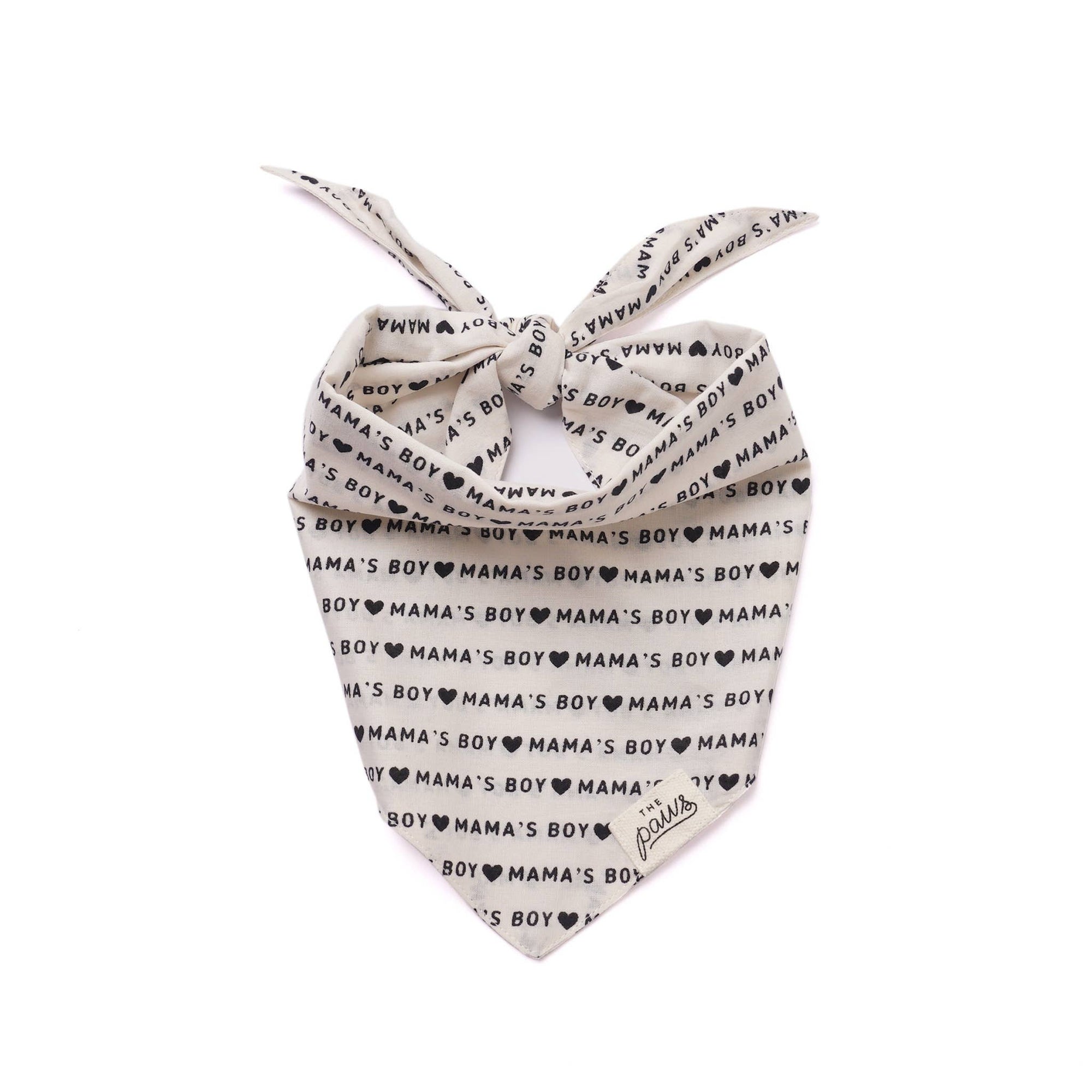 Bandana pour chien Mama's Boy ou Mama's Girl - The Paws - DOG DéliCAT