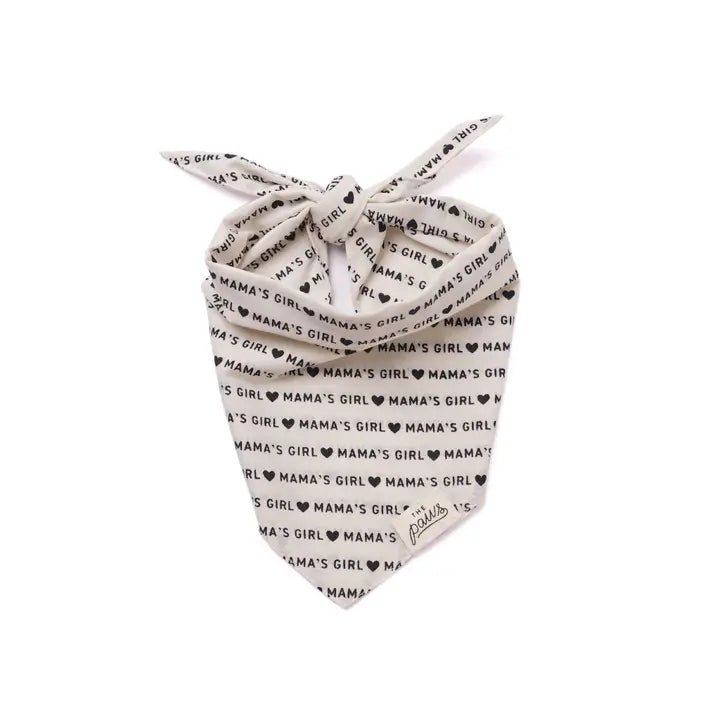 Bandana pour chien Mama's Boy ou Mama's Girl - The Paws - DOG DéliCAT