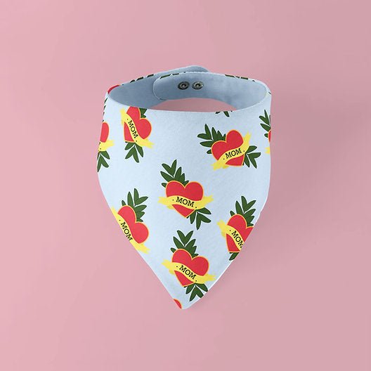 Bandana pour chien réversible Blue Mom - ARIZONA HOT DOGS - DOG DéliCAT