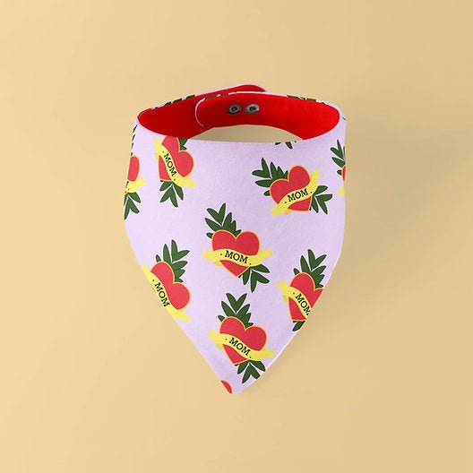 Bandana pour chien réversible Lila Mom - ARIZONA HOT DOGS - DOG DéliCAT