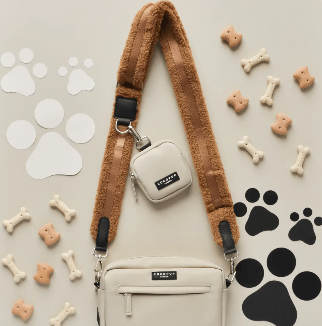 Bandoulière de Sac de Promenade pour Chiens - Teddy Paddington - COCOPUP LONDON - DOG DéliCAT