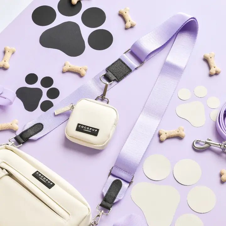 Bandoulière sac de promenade chien Parma Violets - Cocopup London - DOG DéliCAT