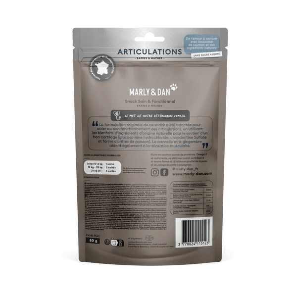 Barres à Mâcher Articulations Pour Chien – Marly & Dan - MARLY & DAN - DOG DéliCAT