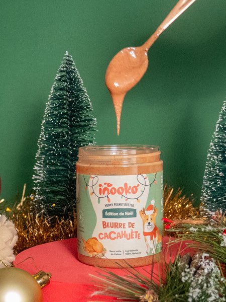 Beurre de Cacahuète Pour Chien – Édition de Noël 🦃🎅 Dinde & Cranberries - INOOKO - DOG DéliCAT