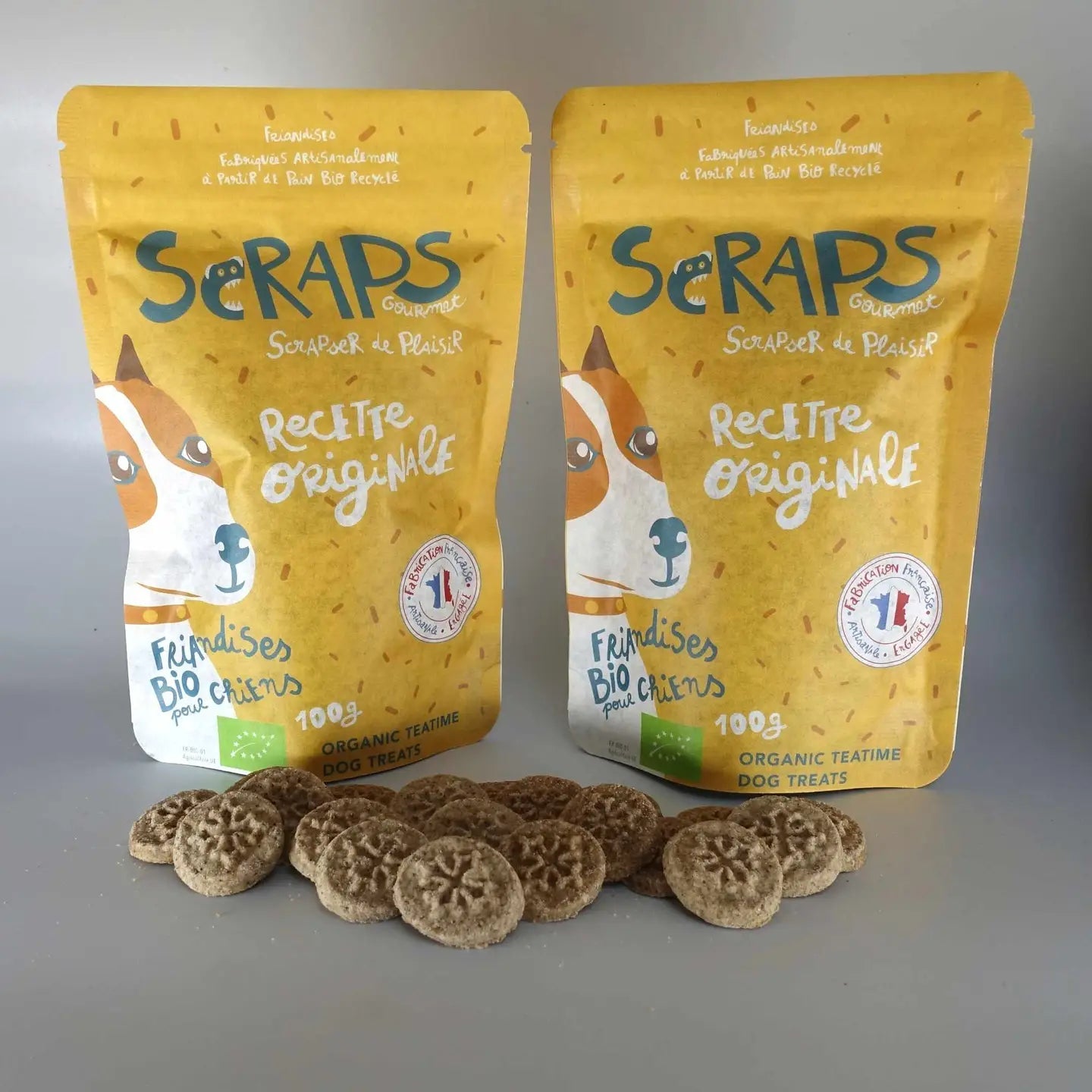 Biscuits Bio SCRAPS pour Chiens - Tea Time, L'originale (100g) - SCRAPS - DOG DéliCAT