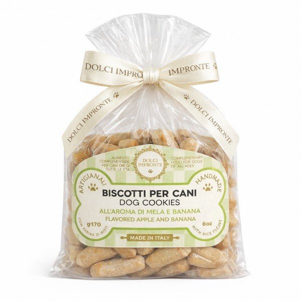 Biscuits chien farine de riz pomme banane Dolci Impronte – Dolci Impronte – DOG DéliCAT