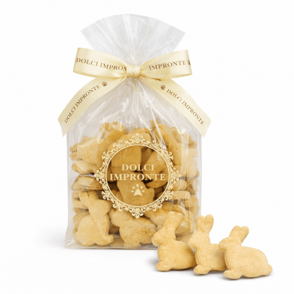 Biscuits de Pâques pour chien lapin pomme 180g - Dolci Impronte - DOG DÉLICAT
