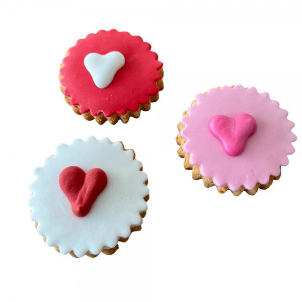 Cupcake Cœur pour chien décoré artisanalement - Dolci Impronte