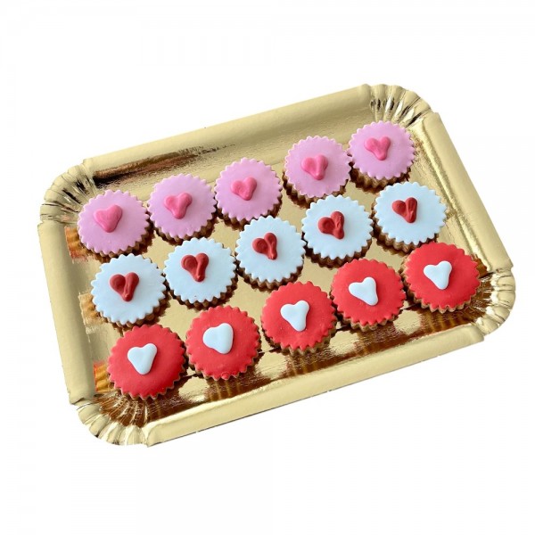 Cupcake Cœur pour chien décoré artisanalement - Dolci Impronte