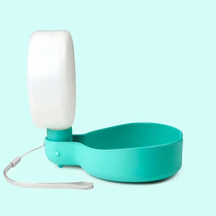 Bouteille de voyage pour chien design Bleue Aquamarine - UNITED PETS - DOG DéliCAT