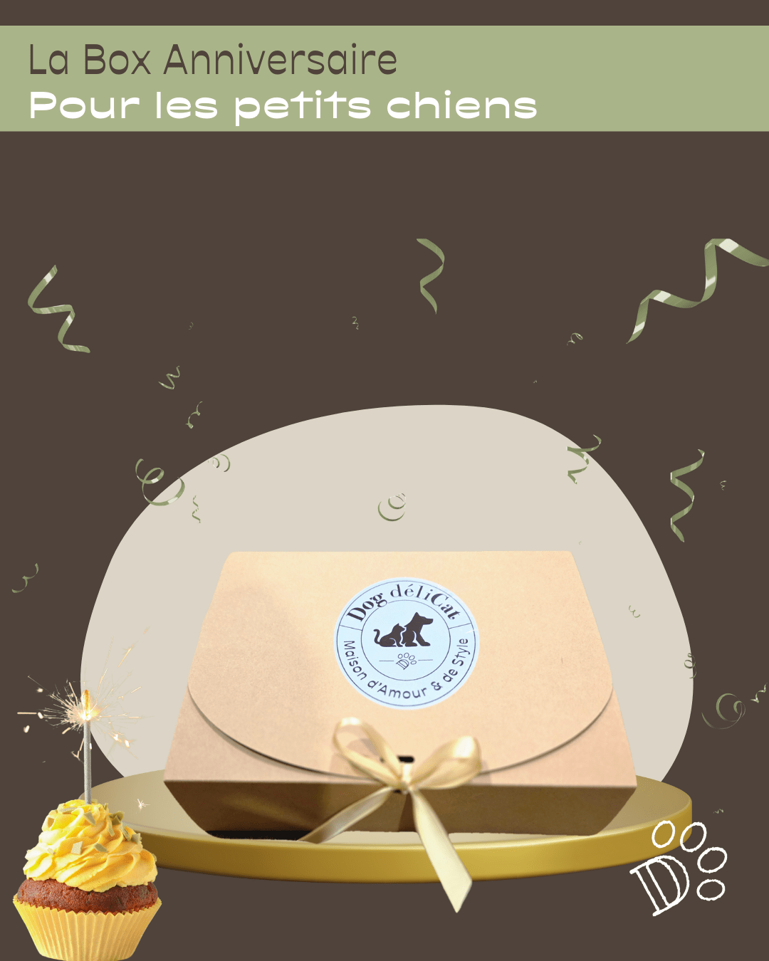 Box anniversaire petit chien – mini fête gourmande - DOG DéliCAT - DOG DéliCAT