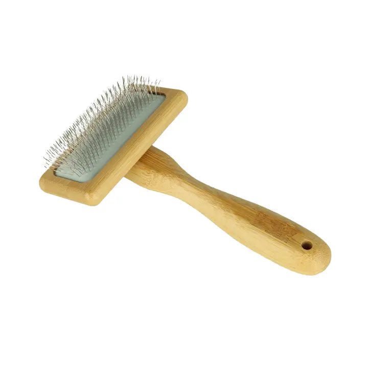 Brosse slicker pour chien en bambou DoggyBrush – DOG DéliCAT
