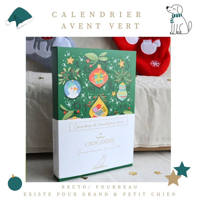 Calendrier de l’Avent chien 2025 – biscuits Crocandiz - CROCANDIZ - DOG DéliCAT
