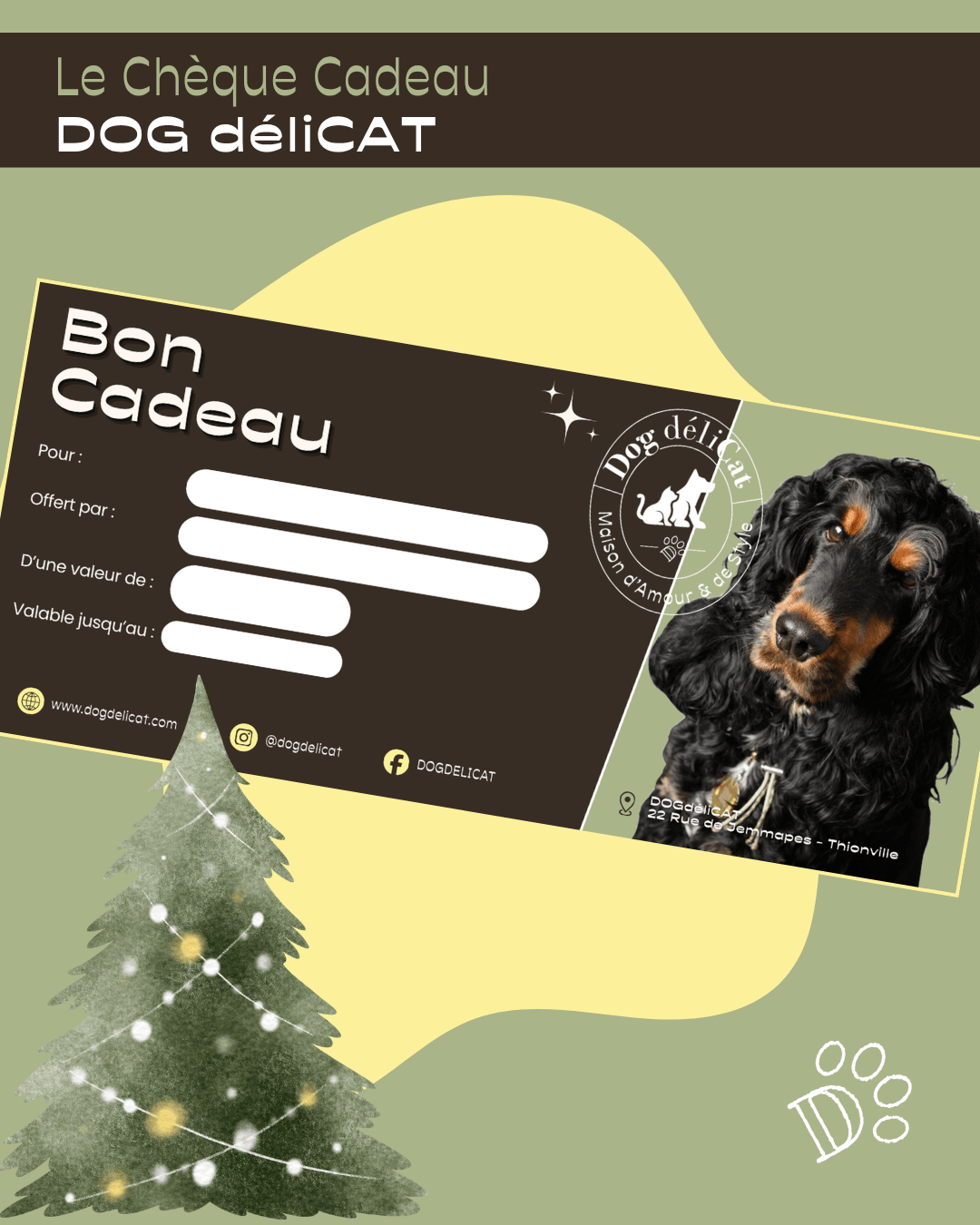 Carte Cadeau – Chiens, Chats & Parents exigeants - DOG DéliCAT - DOG DéliCAT