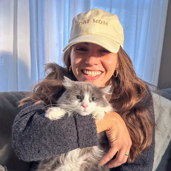 Casquette CAT MUM ivoire – pour mamans de chats fières - LUCY & CO - DOG DéliCAT