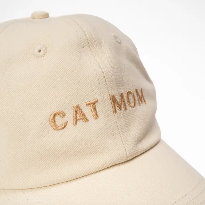 Casquette CAT MUM ivoire – pour mamans de chats fières - LUCY & CO - DOG DéliCAT