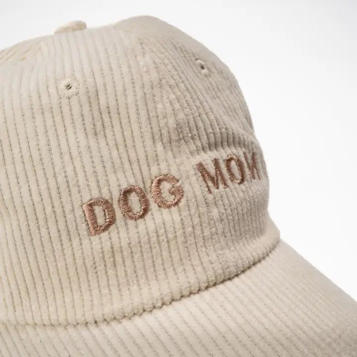 Casquette DOG MUM velours beige – chic & douceur d’automne - LUCY & CO - DOG DéliCAT