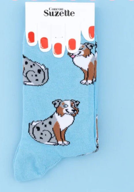 Chaussettes Berger Australien – Douceur & style au quotidien - COUCOU SUZETTE - DOG DéliCAT