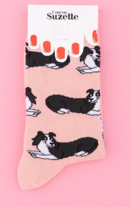 Chaussettes Border Collie – Graphiques & ultra douces - COUCOU SUZETTE - DOG DéliCAT