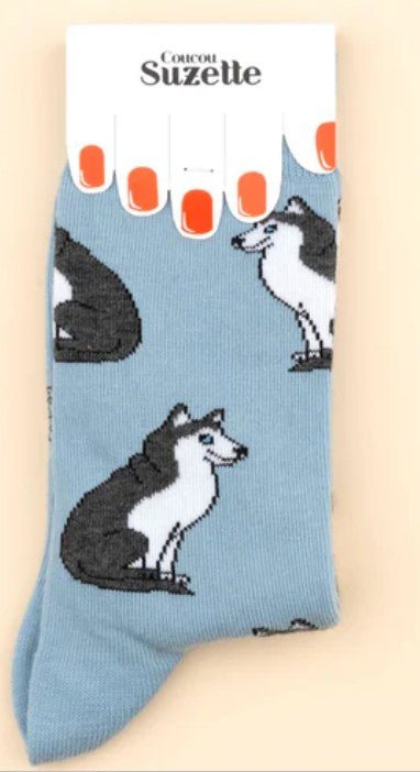 Chaussettes Husky – Graphiques & pleines d’énergie - COUCOU SUZETTE - DOG DéliCAT
