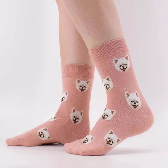 Chaussettes Longues Têtes de Chiens - TITES CHAUSSETTES - DOG DéliCAT
