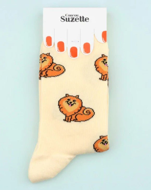 Chaussettes Spitz – Douces, fun & irrésistibles - COUCOU SUZETTE - DOG DéliCAT
