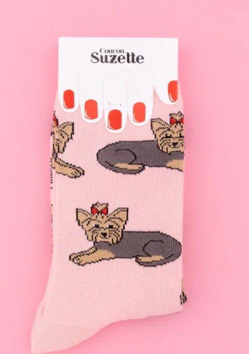 Chaussettes Yorkshire – Style kitsch & douceur Frenchie - COUCOU SUZETTE - DOG DéliCAT