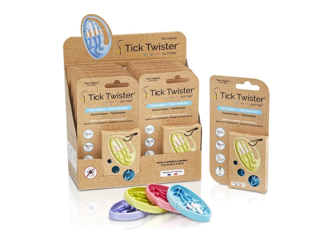 Clipbox Tick Twister® – Tire - tiques avec Clip Ceinture pour Chien, Chat et Humain - TICK TWISTER - DOG DéliCAT