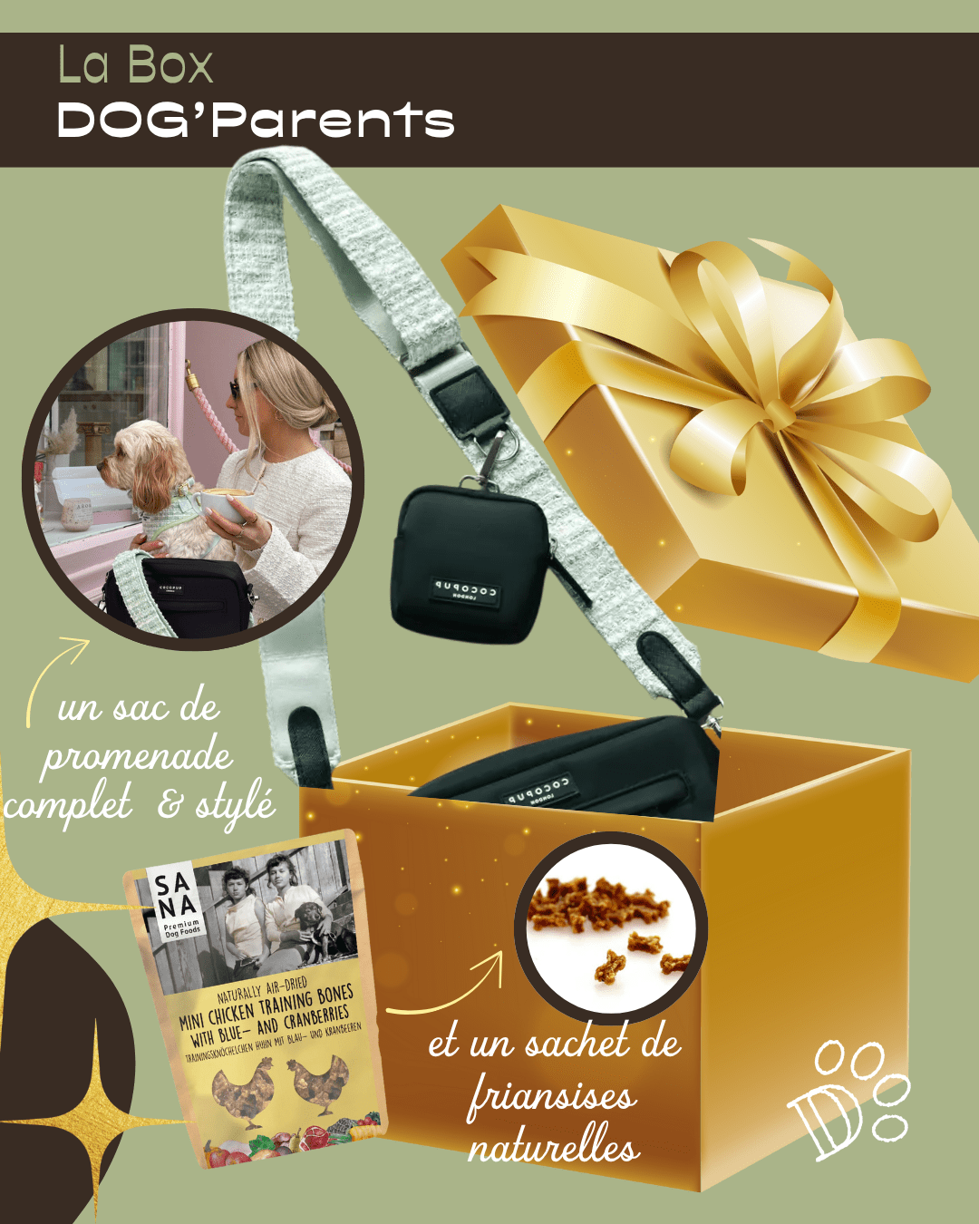 Coffret Cadeau DOG’Parents – Promenade stylée & friandises naturelles - DOG DéliCAT - DOG DéliCAT