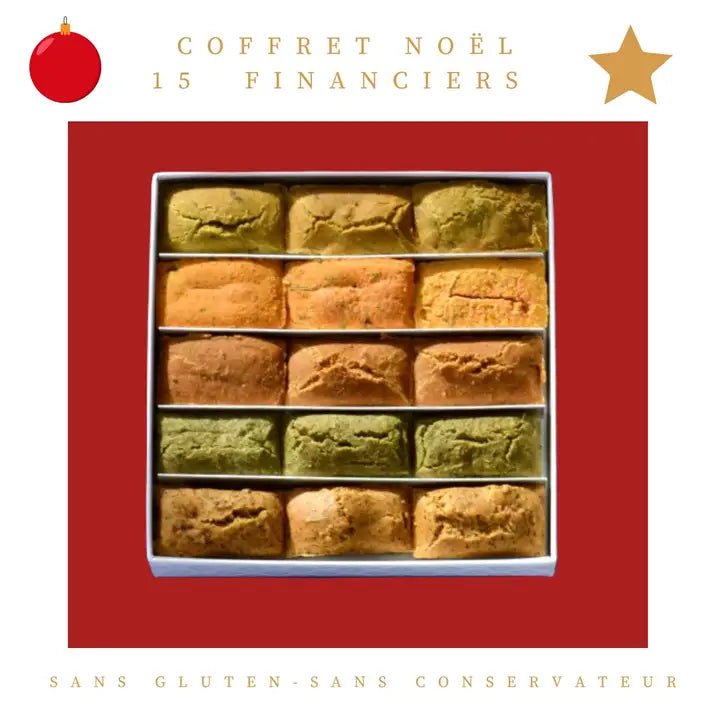 Coffret de Noël pour chien – Financiers artisanaux bio assortis - CROCANDIZ - DOG DéliCAT