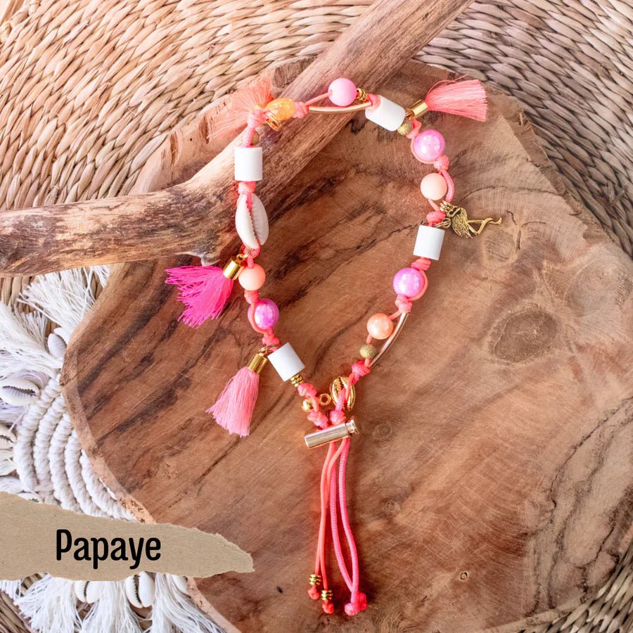 Collier bijoux porte - médaille EM Papaye - FRIMOUSSE DOG - DOG DéliCAT