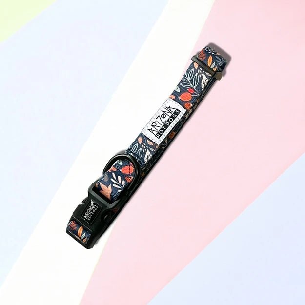 Collier Fall in Love – nylon automne chic & résistant - ARIZONA HOT DOGS - DOG DéliCAT