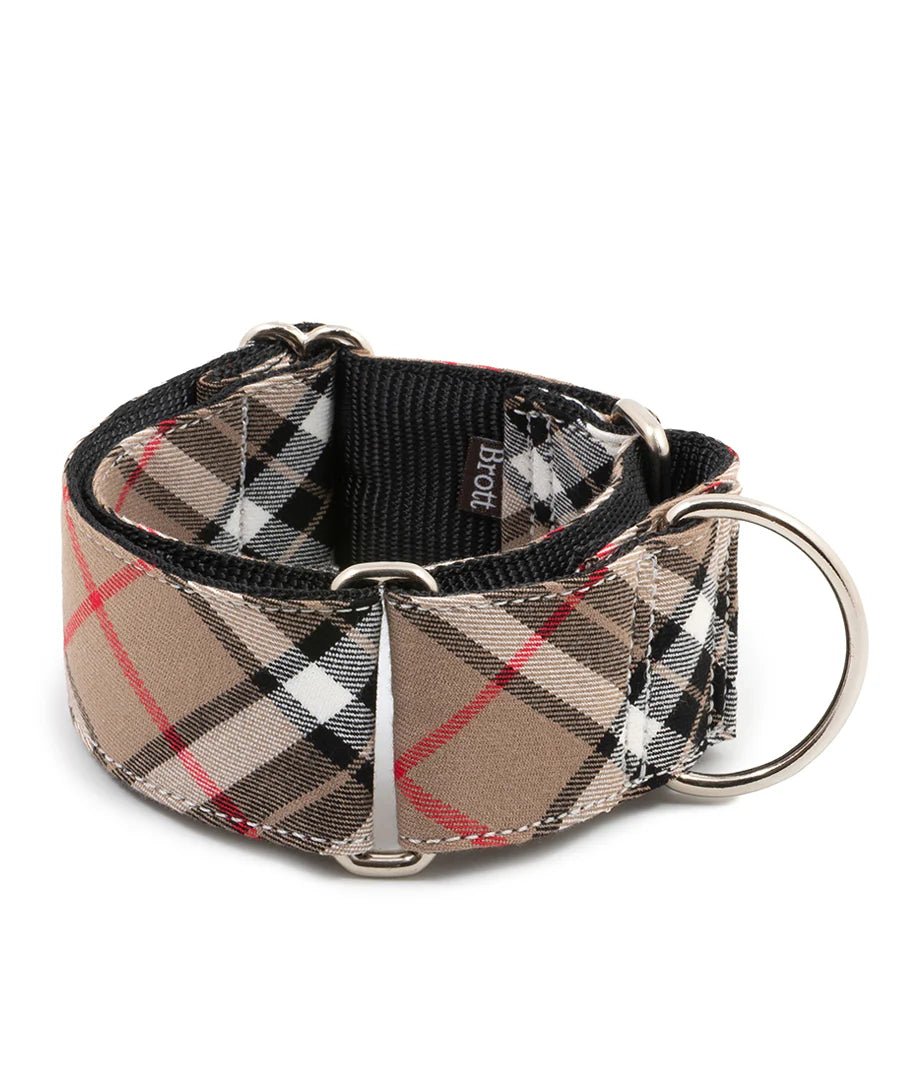 Collier martingale lévrier à carreaux Isona Brott DOG DÉLICAT