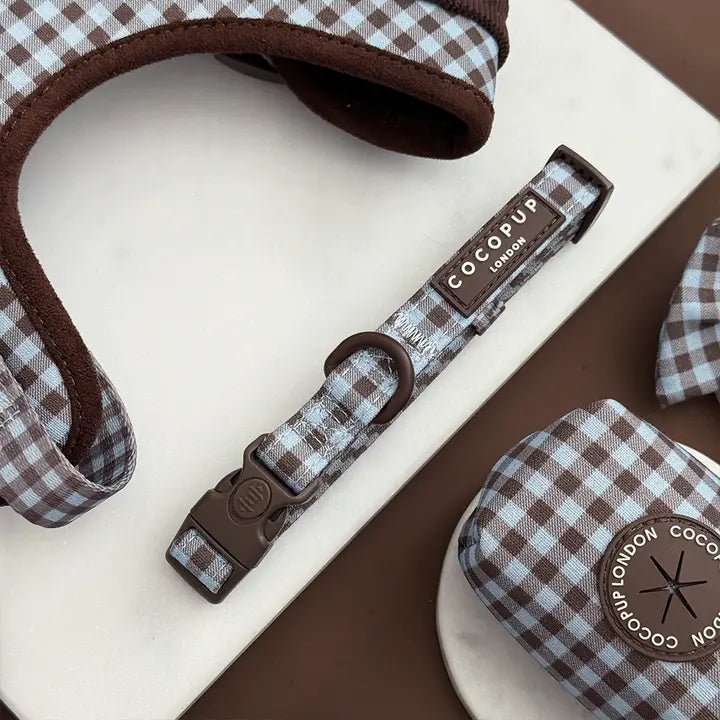 Collier pour chien à carreaux Chelsea Check CocoPup London – CocoPup London – DOG DéliCAT