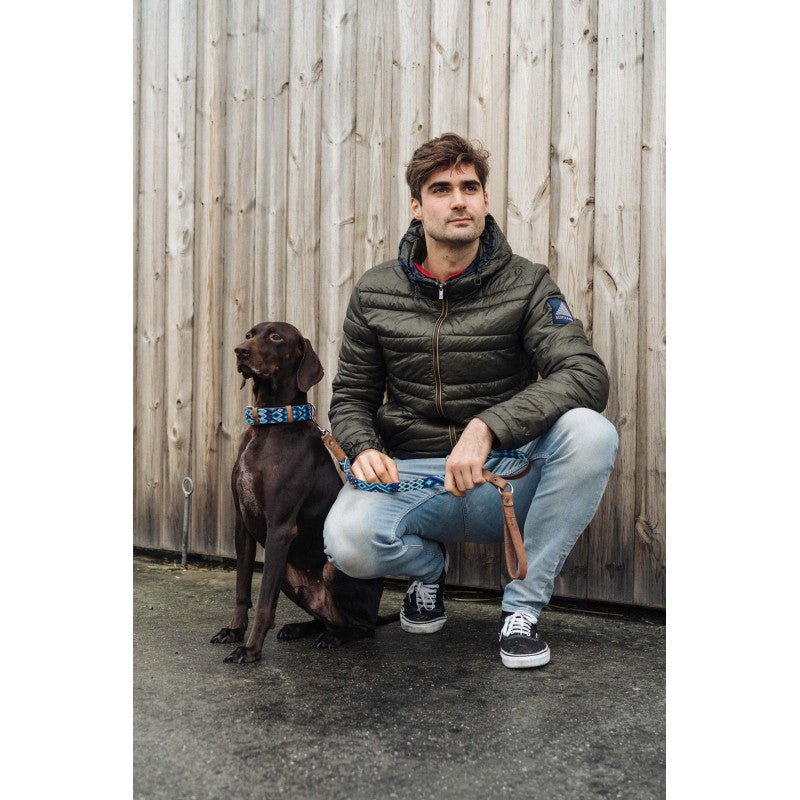 Collier pour chien en cuir brodé Bacalar (broderie complète) - MEXIE - DOG DéliCAT