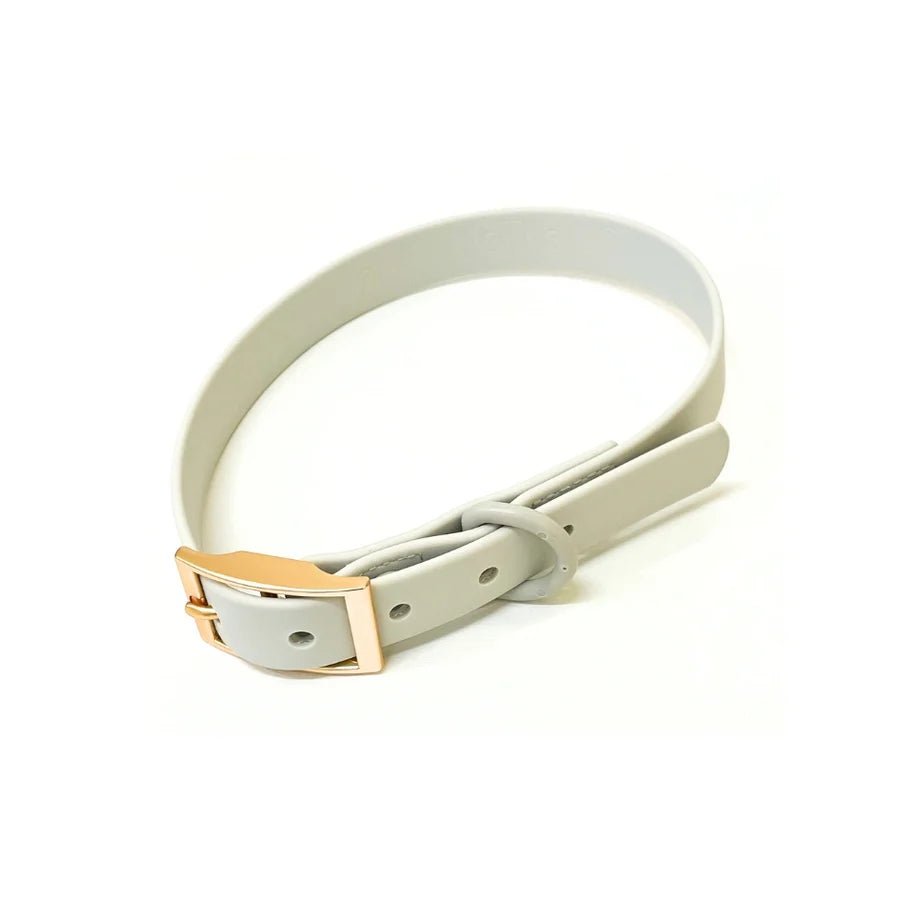 Collier pour chien imperméable PVC gris perle Cancer Arizona Hotdogs DOG DÉLICAT